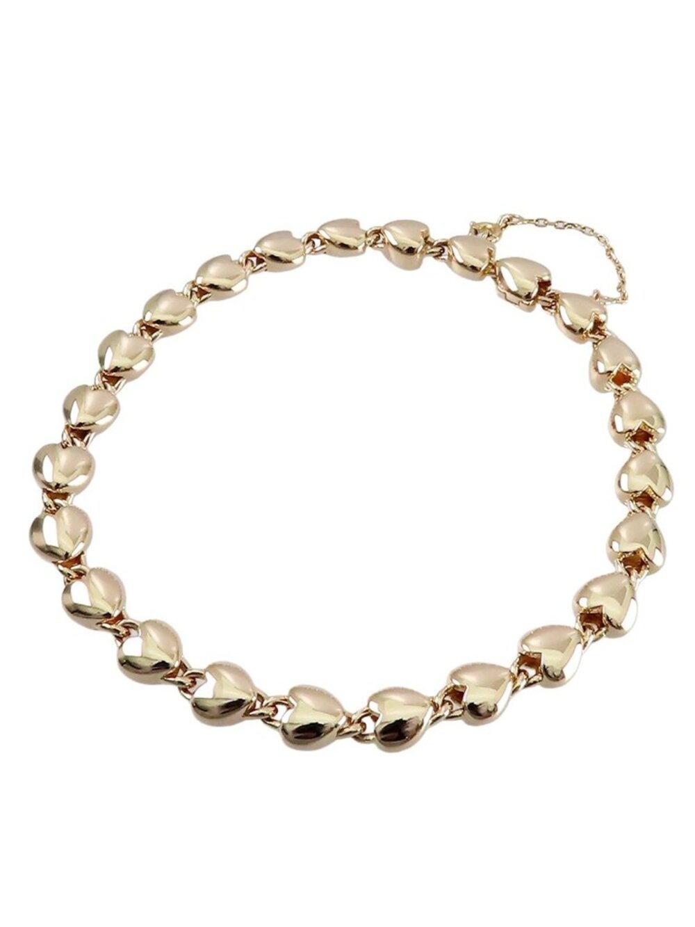 Cartier Heart Link Bracelet Yellow Gold 18K 17.5